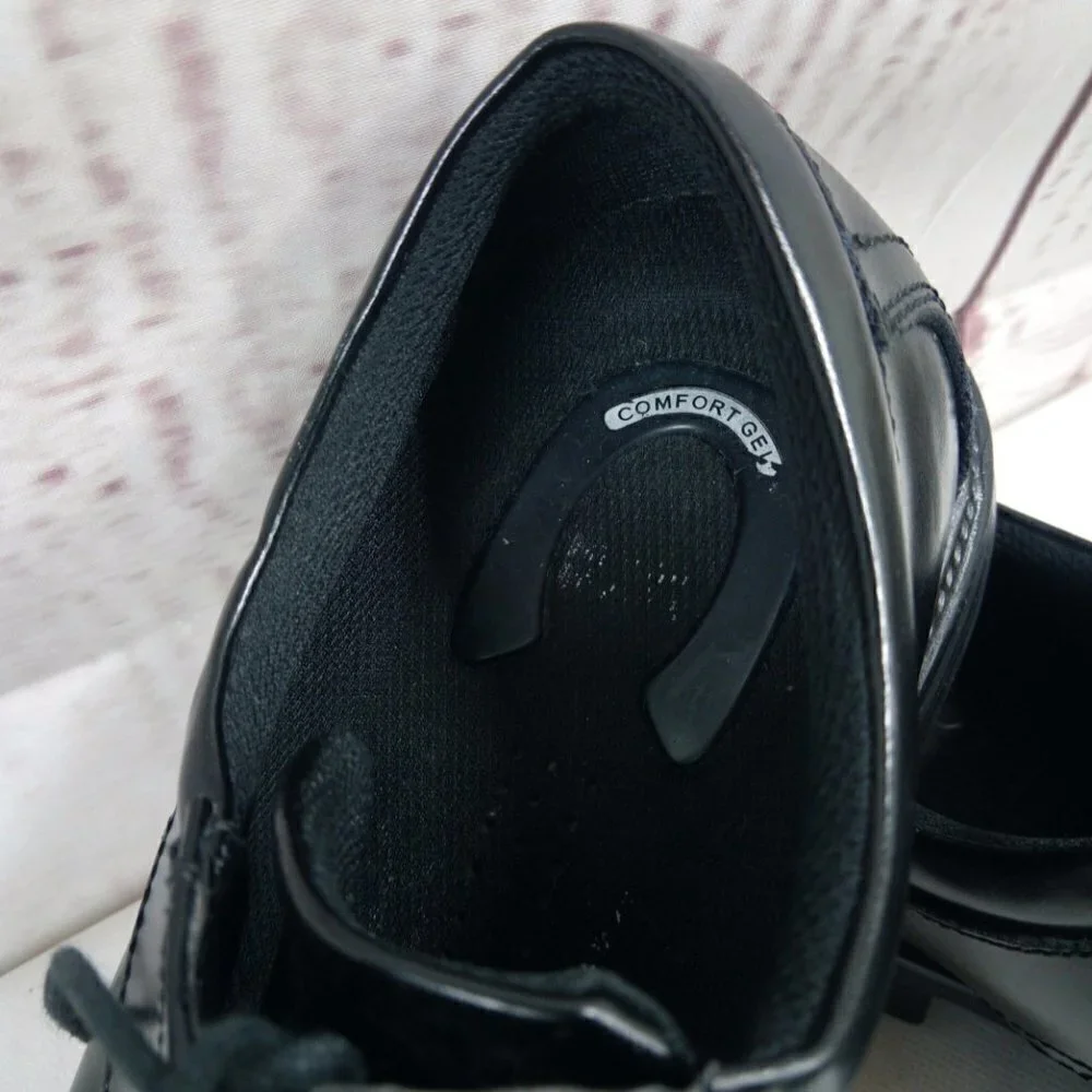 Nunn Bush Comfort Gel Black Leather Dress Shoes
